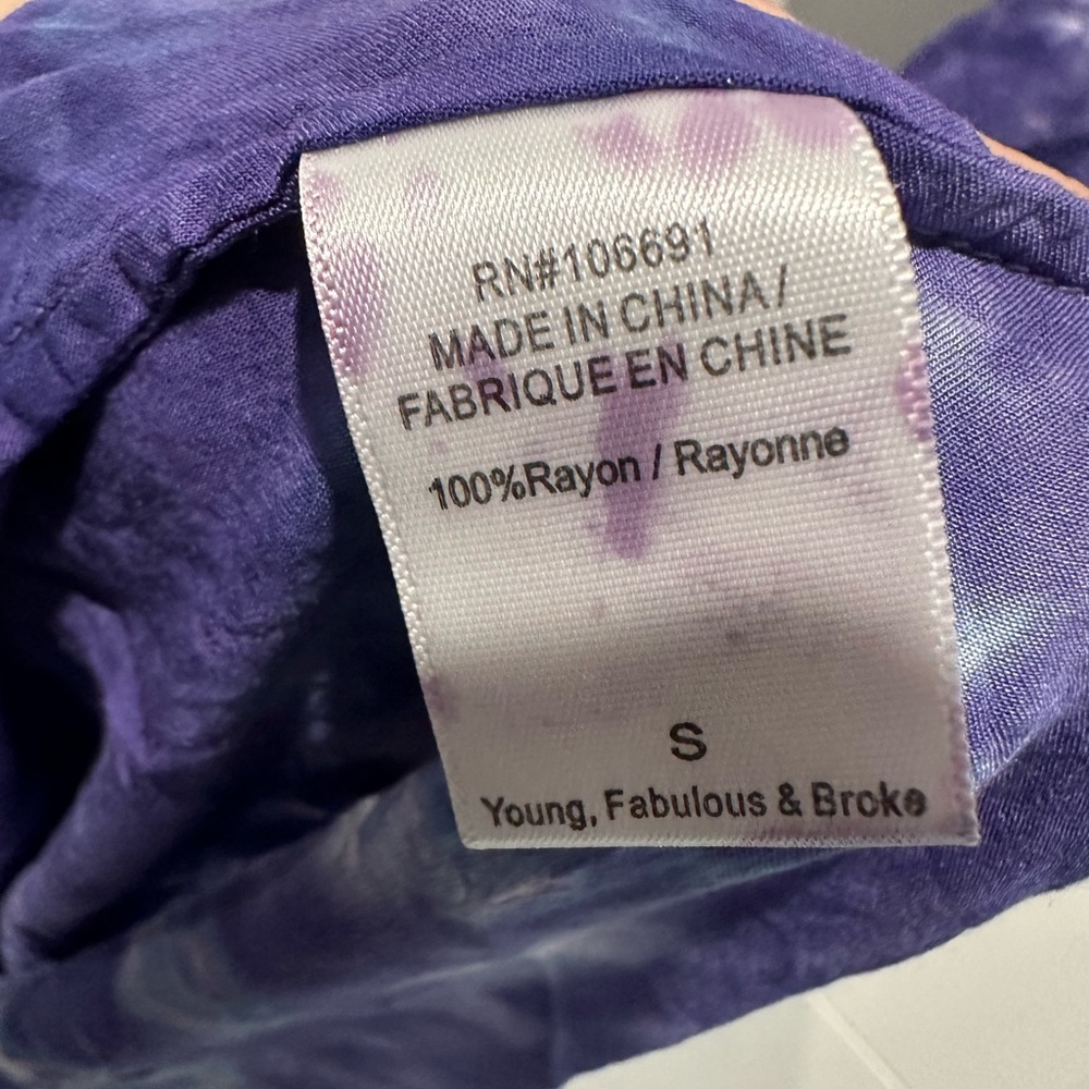 YFB Siren Maxi Dress, Tie-Dye Long Silky - Picture 7 of 9